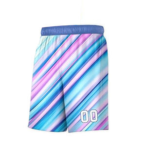 Conjunto de uniforme de baloncesto para hombre hecho a medida, pantalones cortos de verano transpirables con estampado de nombre y número, talla grande disponible - Product Image 4