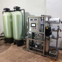 Station de traitement de l'eau Mali Bamako Eau potable Robinet 2000L/h RO 2T/h Filtre à sable de quartz Filtre à résine Filtre à charbon actif UV
