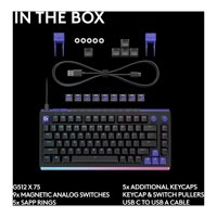 Clavier de jeu mécanique noir G SERIES G512 X 75, 87 touches, rétroéclairage RVB