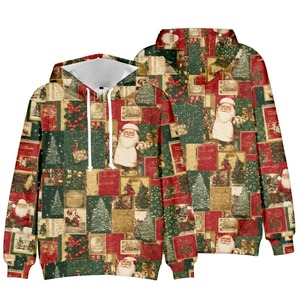 Jersey de algodón 100% de alta calidad, sudaderas con capucha transpirables de primera calidad para mujer, sudaderas con capucha con hombros caídos personalizadas con estampado 3D - Product Image 2