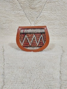 Bolso de Mano de Cuero PU Genuino Estilo Bohemio Marroquí, Ecológico, Suave, Casual, con Cierre de Solapa, Forma de Media Luna, para Mujer - Product Image 4