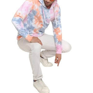 Marca privada Hombres Thermal Tie Dye Hoodies Hombres transpirables Tie Dye Hoodies Mangas largas Hombres Tie Dye Hoodies - Product Image 5