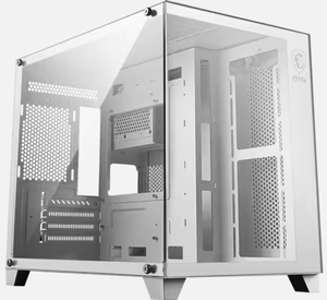 Pour <span class=keywords><strong>MSI</strong></span> PAG PANO M100L bureau en alliage <span class=keywords><strong>d</strong></span>'aluminium MicroATX <span class=keywords><strong>tour</strong></span> moyenne blanc/noir verre face 'Seavie' boîtiers <span class=keywords><strong>d</strong></span>'<span class=keywords><strong>ordinateur</strong></span> et en Stock - Product Image 3