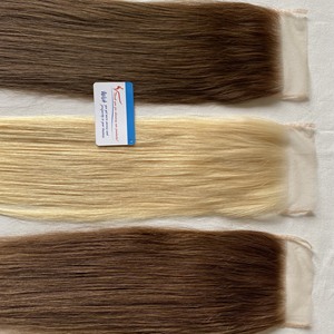 Dentelle suisse transparente 5x5 7x7 Fermeture en dentelle, Cheveux humains avec fermeture frontale en dentelle Cheveux humains vierges Extensions de cheveux - Product Image 6