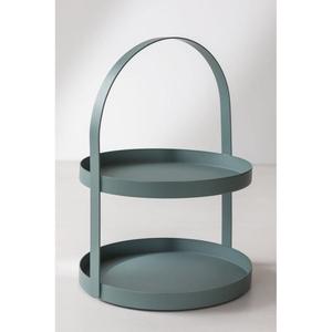 ถาดเสิร์ฟเค้กไม้ทรงกลมแบบเรียบง่าย2ชั้นของตกแต่งบ้านโต๊ะกลางเค้กสไตล์โมเดิร์นเค้กปาร์ตี้เทศกาลคริสต์มาส - Product Image 4