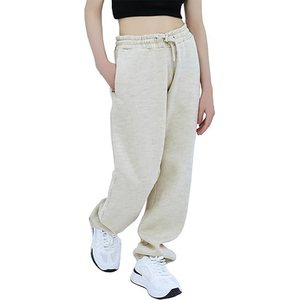 Pantalones deportivos sueltos de cintura alta Pantalones casuales rectos de bolsillo Pantalones de chándal versátiles para uso exterior - Product Image 1
