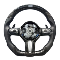 Volant en fibre de carbone véritable avec chauffage et vibrations, qualité OEM pour BMW X1 X2 X3 X4 X5 X6 F46 F30 F31 F34 F35 F32 F33 F36