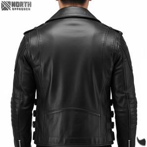 Chaqueta Bomber de Cuero Premium 100% Original, Chaqueta de Piloto de Carreras de Alta Calidad, Personalizada OEM, Camuflaje Frontal, Unisex - Product Image 2