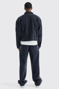 แจ็คเก็ตยีนส์ผู้ชายราคาถูก ผลิตตามสั่ง ขายส่ง ดีไซน์เองได้ แฟชั่นสตรีท คอตั้ง แจ็คเก็ตฤดูหนาว - Product Image 5