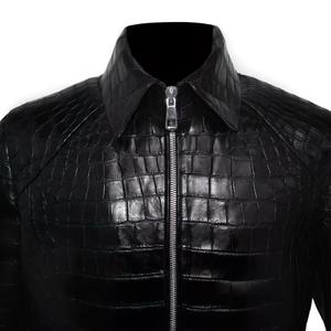 Chaqueta de Cuero de Piel de Serpiente para Hombre, Impermeable, Transpirable, OEM con Logotipo Frontal, Diseño Personalizado - Product Image 4