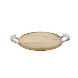 Juego de 2 bandejas de madera de gran tamaño con forma personalizada para servir comida de boda, bandeja de madera para proveedores más inmediatos de fábrica - Product Image 5
