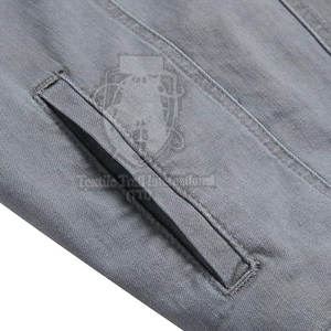 Camicie in <span class=keywords><strong>Jeans</strong></span> <span class=keywords><strong>di</strong></span> Ultima Generazione con Colletto Rialzato, 100% Cotone, Antipiega, Motivo a Quadri Tinto, per Tutte le Stagioni - Product Image 5