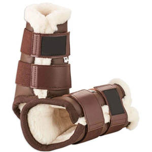 Bottes de brossage en néoprène pour chevaux, protection des jambes, bottes à plâtre avec fourrure, vêtements pour chevaux, équipement équestre, équipement vétérinaire équin - Product Image 3