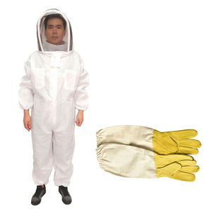 ชุดจัมเปอร์สไตล์ U Nisex ชุดเลี้ยงผึ้งผ้าฝ้ายสีขาวพรีเมี่ยมรักษาความเย็นสบายและปกป้องข้อมือและข้อเท้าจากการทุบ - Product Image 5