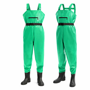 Custom <b>Mens</b> Waterproof Chest Waders Brown Heavy-Duty Fishing & Hunting Bib Waders with Built-In <b>Boots</b> - Product Image 6