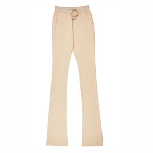 Pantalones de chándal acampanados informales ligeros para hombre personalizados con impresión digital de logotipo personalizado de color sólido - Product Image 4