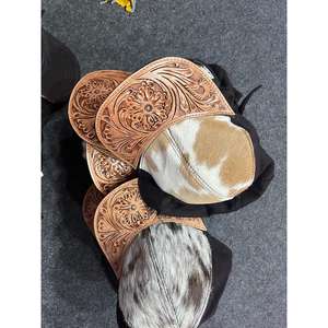 GangesGrain Cuero Genuino de Piel de Vaca Repujado con Pelo Sintético PU, Paja, para Invierno, Viajes, Fiestas, Deportes, Negocios, Casual, Aire Libre - Product Image 4