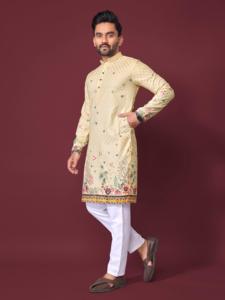 ชุดนอนผ้าเคอร์ตาหลากสีแบบดั้งเดิมสำหรับผู้ชายงานถักโครเชท์ศิลปะสำหรับใส่ในงานรื่นเริงและใส่ประจำวันสำหรับงานเลี้ยง - Product Image 5