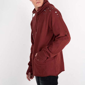 2026 hommes à capuche Boxy Fit brodé sweats à capuche sweats logo personnalisé coton lourd polaire surdimensionné grande taille sweats à capuche - Product Image 4