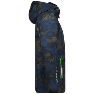 Elegante chaqueta transpirable de poliéster con cremallera para hombre Softshell con forro polar, Capucha ajustable, prendas de vestir, chaqueta con logotipo personalizado - Product Image 5