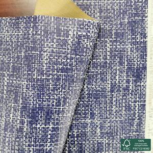 Plaid printed pattern on white <b>cork</b> <b>fabric</b> Tattersall Pattern Hand Block Printed Pure Cotton Voile <b>Fabric</b> - Product Image 2