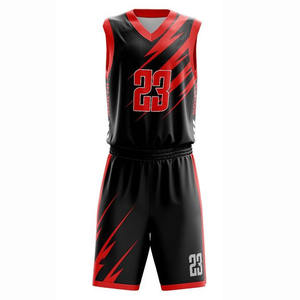 Tenues de basketball grande taille personnalisées imprimées 100 % polyester séchage rapide respirantes services ODM marques privées - Product Image 3