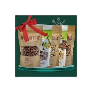 Paquet de Nouvel An avantageux 5x500gr Coffret cadeau de vacances de dragées aux noisettes salées épicées grillées crues - Product Image 1