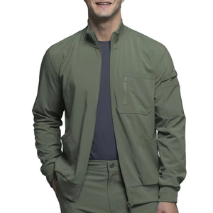 Chaquetas de Médico para Hombre de Alta Calidad y Durabilidad, Tejido de Punto de Spandex/Poliéster, Transpirable y Cómodo, Disponible con Detección de Agujas, Personalizable - Product Image 4
