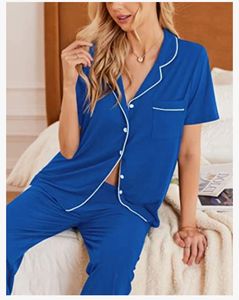 Chemise de nuit en satin tissé décontracté pour femmes XS-2XL tailles pyjama avec poches sans friction hydratant réduction des chutes de cheveux vêtements de nuit - Product Image 5