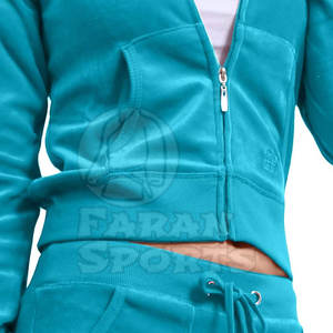 Service OEM Survêtements décontractés en velours pour femmes Offre Spéciale hiver motif solide logo personnalisé prix de gros - Product Image 5