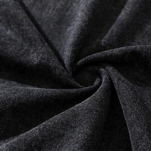 T-shirts en jersey respirant pour hommes, grandes tailles, imprimé délavé à l'acide, style streetwear vintage, coupe oversize, col rond, tricoté, effet vieilli, coupe carrée - Product Image 3