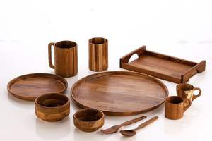 OFTEN VARIOUS Custom Logo Nordic Style Coco Palm <b>Wooden</b> <b>Tea</b> <b>Set</b> Pot and Tray Coffee & <b>Tea</b> Cup <b>Sets</b> - Product Image 6