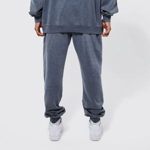 Ensemble de survêtement vintage délavé à l'acide personnalisé, 100% coton éponge, effet délavé au soleil, impression de logo, sweat-shirt et pantalon de survêtement pour homme - Product Image 6