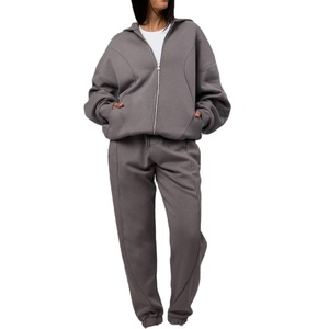 Survêtements pour femmes de haute qualité, logo personnalisé, épaules tombantes, survêtement pour femmes, ensembles de survêtement pour femmes / Survêtement pour femmes à prix avantageux - Product Image 1