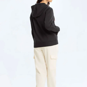 Sudadera Corta con Capucha para Mujer, Chaqueta con Cierre, Estilo Informal, con Cierre, Logotipo Frontal, Impermeable, de Alta Calidad - Product Image 6