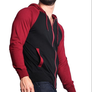 Sudadera con capucha completa para hombre con LOGO personalizado, de poliéster/algodón, con estampado, negra, que cubre la cara, de ajuste regular, antibacteriana, de secado rápido y cortavientos. - Product Image 1
