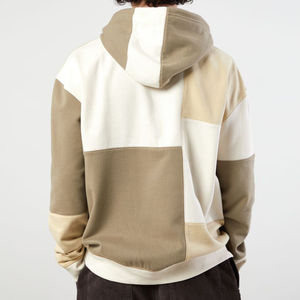 Sudadera con capucha de bloque de gran tamaño de lana de algodón ecológico de peso pesado grueso de Color personalizado más vendido para hombres ropa de invierno OEM - Product Image 3
