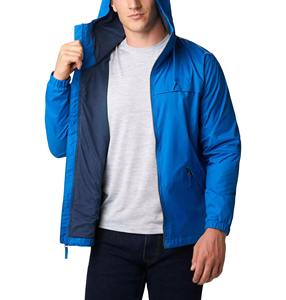 2025 High Street Style Hombres Nuevo diseño Invierno al aire libre Impermeable Chaqueta de lluvia Elegante con capucha Stand Collar Windbreaker Liso teñido - Product Image 2