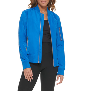 Chaquetas de bombardero de alta calidad para mujer, cortavientos de manga larga de secado rápido, ropa de calle con estampado de logotipo personalizado, chaquetas de bombardero para mujer - Product Image 3