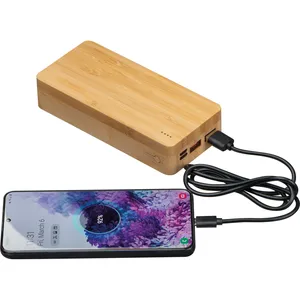 VALERIA Power Bank Personalizzato in Bambù da 20.000mAh, Gadget Promozionale Personalizzabile - Product Image 2