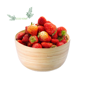 ¡Ventas calientes 2025! Ensaladera de bambú natural/Cuenco de bambú para bebé con logotipo grabado con láser y logotipo gratis de Eco2go Vietnam - Product Image 1