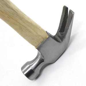 Marteau à griffes multifonctionnel à double tête en acier au carbone Marteau à billes en gros Manche en bois Corne unique Travail du bois - Product Image 1