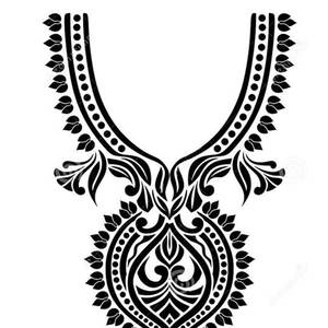 Conception personnalisée de broderie de cou de travail à la main, patch perlé fait à la main pour robes de femmes - Product Image 5