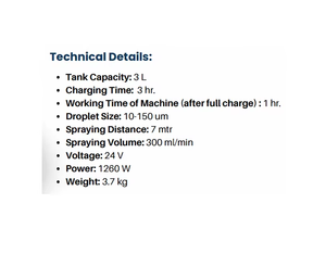 Pulvérisateur ULV Léger à Brume Ultra Fine pour le Traitement de Grandes Surfaces à la Maison, au Bureau, en Magasin, en Entrepôt et Couverture Efficace des Surfaces - Product Image 4