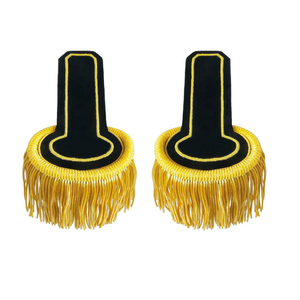 Bullion Wire Shoulder Boards <b>Gold</b> Fringe Epaulettes Marching Band Uniforms Epaulette Uniforms Hot Selling Personal Equipment - Product Image 1