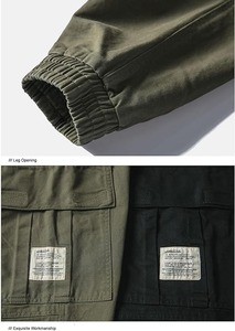 กางเกงคาร์โก้ลำลองผู้ชาย MONO RIDERS ผ้าอ๊อกซ์ฟอร์ดคุณภาพสูง ไซส์ใหญ่ หลายกระเป๋า ซับในขนแกะ ปิดด้วยเชือกผูก - Product Image 3