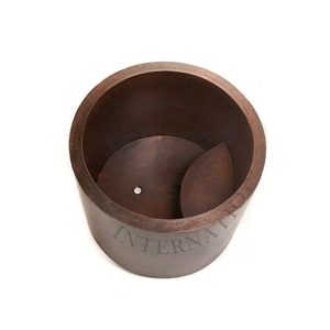 Luxe Cuivre Double Pantoufle Baignoire Clawfoot Conception Autonome Antique Pas Cher Abordable Antique Cuivre Antique Finitions De Luxe - Product Image 2