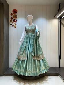 Modern Designer Velvet Chaniya Choli with Heavy Zari Embroidery <b>for</b> <b>Weddings</b> & Festivals Party Ethnic Dress - Product Image 2