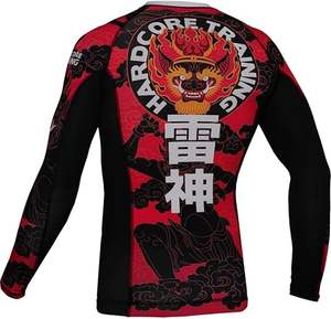 Rashguard personnalisé Bjj Rash Guard sublimé fabricant concevez votre propre Rashguard Rash Guard tissu Spandex - Product Image 3