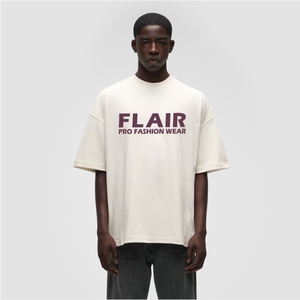 BOXY DISTRESSED HALF <b>WHITE</b> DROP SHOULDER T-<b>SHIRT</b> <b>FOR</b> <b>MEN</b> - Product Image 5